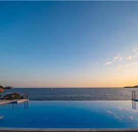 11 bedroom seafront villa with infinity pool near Budvar, sleeps 22